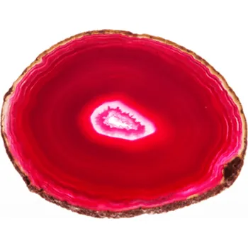 Přírodní kámen Milujeme Kameny Achát - plátek růžový 167554