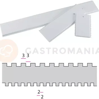 Výroba svíčky Dekorační stěrka - 17 cm -PDS1/2 | MARTELLATO, DECORATIVE COMBS