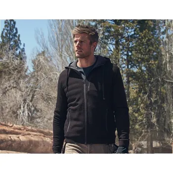 Pánská větrovka Úpletová větrovka s kapucí e.s.motion ten velikost S černá Strauss Pracovní oblečení