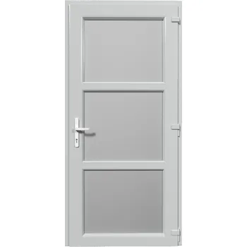 Vchodové dveře Vchodové dveře 120x220 Jednokřídlé Aluplast Ideal 4000 - Typ 06 BARVA PROFILU: Bílá - Bílá