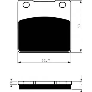 Brzda pro motocykl Zadní brzdové destičky Goldfren Suzuki GSX 750 F 1989-2006 směs AD