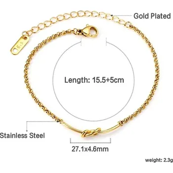 Náramek Elegantní dámský náramek z chirurgické oceli - 599G