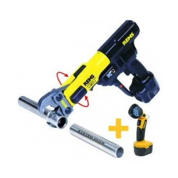 Závitořezný nástroj REMS Akku-Press Li-Ion Basic-Pack + akumulátorové LED světlo a 2.akumulátor Zdarma 571X01