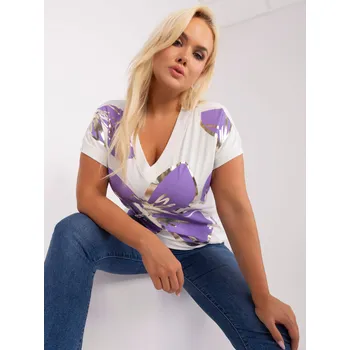 Dámské tričko Relevance Dámské tričko s potiskem Dindranna fialová Univerzální
