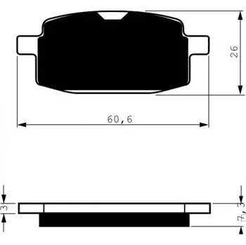 Brzda pro motocykl Přední brzdové destičky Goldfren Peugeot V-Clic 50 2008-2011 směs S3
