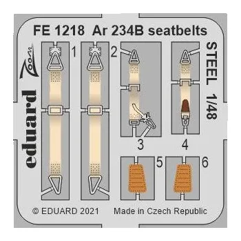 1/48 Ar 234B seatbelts STEEL (HAS/H.2000)
