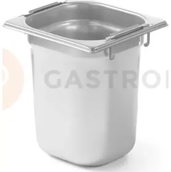 Nerezový dřez Gastronádoba s výsuvnými úchyty GN 1/6 200 mm | HENDI, Profi Line