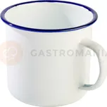 Smaltovaný hrnek pro servírování občerstvení, modrý 0,5 l | APS, Enamelware