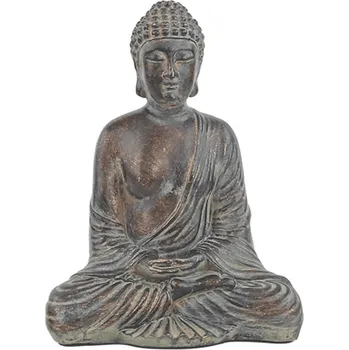 Milujeme Kameny Buddha sedcící - socha Feng shui - meděná barva 19955