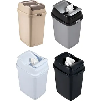 Odpadkový koš Koš odp. 5l EASY No.1 výkl. 2klap., 18,5x15x26,5cm