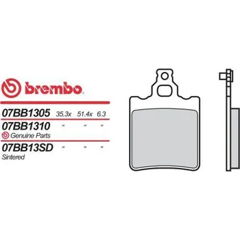 Brzda pro motocykl Přední brzdové destičky Brembo Cagiva 125 ELECTRA 1983 - směs 05
