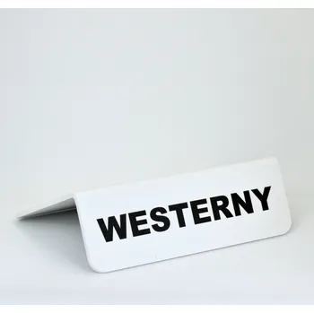 Knihovna Rozřaďovač s nápisem - WESTERNY