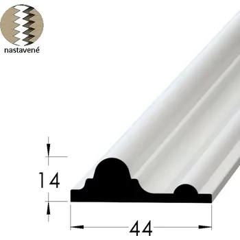 Stropní lišta Krycí profilová lišta - KS 4414 SM /240 nast.