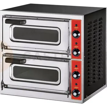 Pec na pizzu Pizza pec dvoukomorová, elektrická, 8x pizza 20 cm, 4,4 kW | GGF, Compact