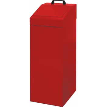 Odpadkový koš Nádoba na tříděný odpad N9610, objem 100 litrů, červená