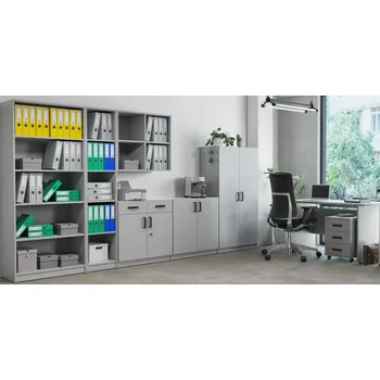 Kancelářská sestava Studentský pokoj / kancelář MALTA šedé Sestava F