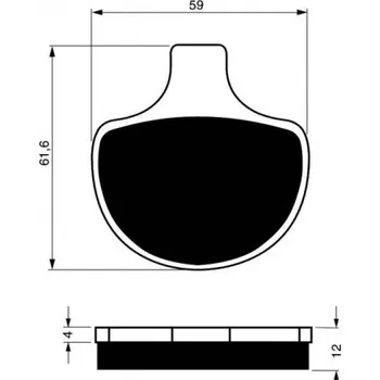 Brzda pro motocykl Přední brzdové destičky Goldfren Harley-Davidson FXWG Wide Glide 1340 1985-1988 směs AD