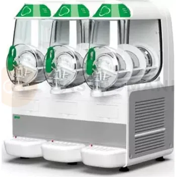 Barová židle Potrojný dávkovač na granitu, sorbety, koktejly, šejky 3x 10 l, 600x510x680 mm | BRAS, B-FROZEN Smart