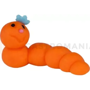 Výroba svíčky Housenka, cukrové figurky 6 cm, oranžová | MAGMART, GW01
