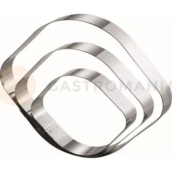 Čokoládová tyčinka Cukrářský ráfek - 250 mm x 250 mm x 50 mm - 24H5X25 | MARTELLATO, FANCY SHAPES