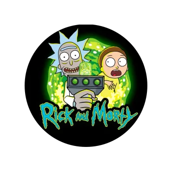 Jedlá dekorace na dort RICK A MORTY černá, VARIANTA Jedlý papír 772