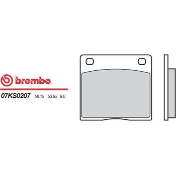 Motodíl Zadní brzdové destičky Brembo Suzuki 250 GSX S 1986 - 1992 směs 07
