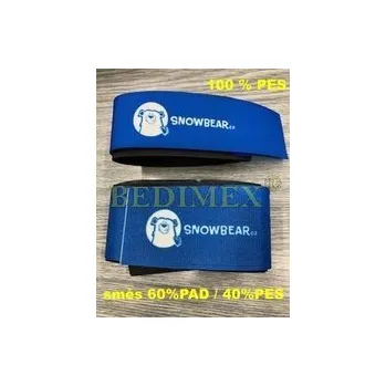 Zip suchý zip 100 mm smyčka bílá-PAD/PES k sublimaci celé balení