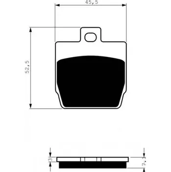Motodíl Přední brzdové destičky Goldfren Yamaha EW 50 Slider 1999-2007 směs AD