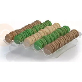 Čokoládová tyčinka Stojan na makronky - 315 mm x 325 mm x 65 mm - AG05801 | MARTELLATO, PLEXIGLASS DISPLAYS MACARON