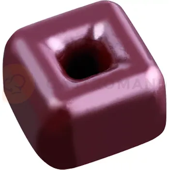 Čokoládová tyčinka Tritanová forma na pralinky - čtverec s otvorem 21 ks, 26x26x16 mm, 10 gr - PC51FR | PAVONI, Iconic