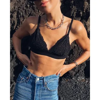 Podprsenka BeChick Černá krajková podprsenka Bloom BeChick ❤