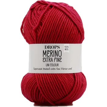 Galanterie Drops Merino Extra Fine 32 tmavá růžová