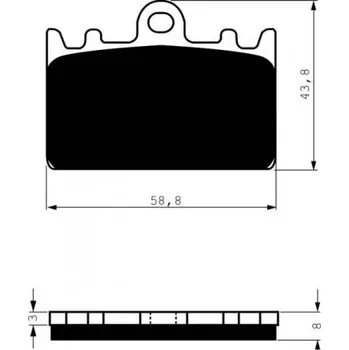 Brzda pro motocykl Přední brzdové destičky Goldfren Kawasaki ZXR 400 1991-2002 směs AD