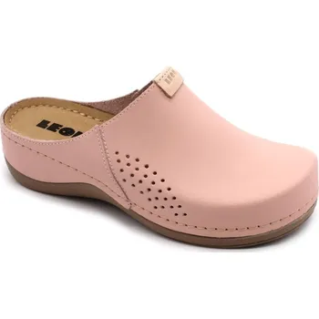 Dámská zdravotní obuv Leon 930 Dámská kožená uzavřená obuv - Růžová Velikost: 41