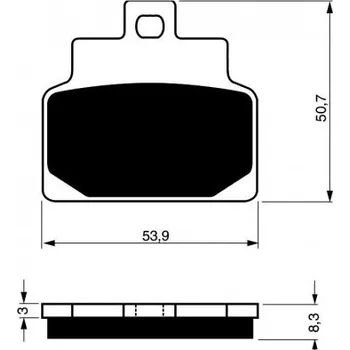 Brzda pro motocykl Přední brzdové destičky Goldfren Aprilia Scarabeo 100 2000-2005 směs AD