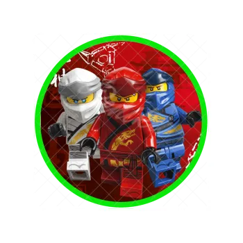 Jedlá dekorace na dort NINJAGO, VARIANTA Jedlý papír 1450