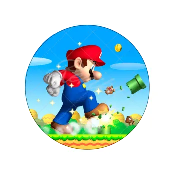 Jedlá dekorace na dort MÁRIO hra, VARIANTA Jedlý papír 1334