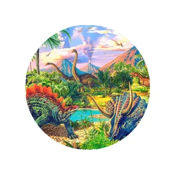 Jedlá dekorace na dort DINOSAUŘI a sopka, VARIANTA Jedlý papír 892