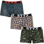 3PACK pánské boxerky Styx art sportovní guma vícebarevné (3G12672/2) M Možnost vrácení zboží ZDARMA do 120 dnů!