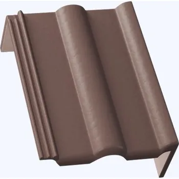 betonová krytina KMB BETA Elegant taška pultová okrajová pravá hnědá