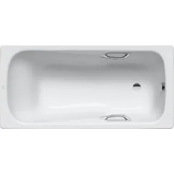 Vana Kaldewei Ambiente - Obdélníková vana Dyna Set Star 627, 160x70 cm, s otvory pro madla, bílá 226900010001