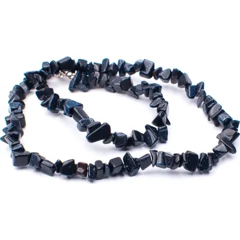 Náhrdelník Milujeme Kameny Avanturín modrý syntetický - náhrdelník sekánek NAS11 219001