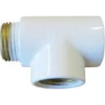 Radiátor Zehnder Příslušenství - T-kus, zkrácený, DBM, bílý 853111