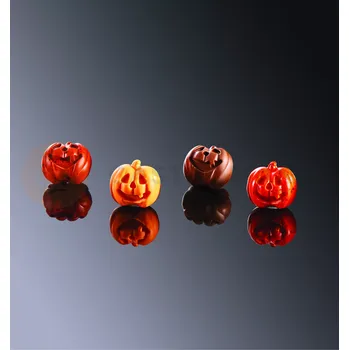 Čokoládová tyčinka Polykarbonátová forma na pralinky - Dýně, 12 ks x 34x31x15 mm - MA1992 | MARTELLATO, Halloween