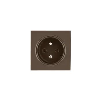 Elektrická zásuvka zásuvka ELEGANT - oříšk.hnědá (bez rámečku)