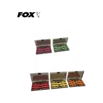 Pouzdro na rybářské vybavení FOX - Magnetic hook box - magnetická krabička 14 přihrádek
