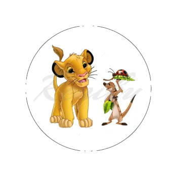 Jedlá dekorace na dort SIMBA, VARIANTA Jedlý papír 457