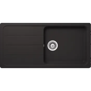 Granitový dřez SCHOCK Formhaus - Granitový dřez, 100x50 cm, s ovládáním odtoku, Onyx FOMD100LAGON