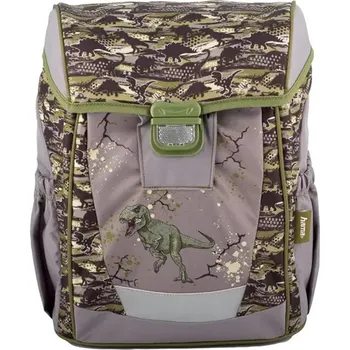 Školní batoh Hama Školní aktovka pro prvňáčky T-Rex 129242 15.7 l Zelená