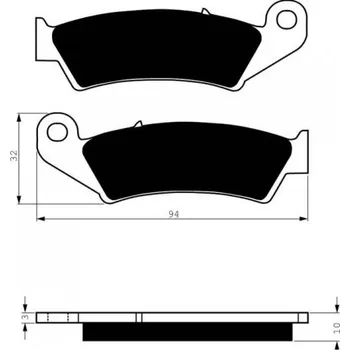 Auto-moto Zadní brzdové destičky Goldfren Honda RVF 750 1994-1997 směs S3